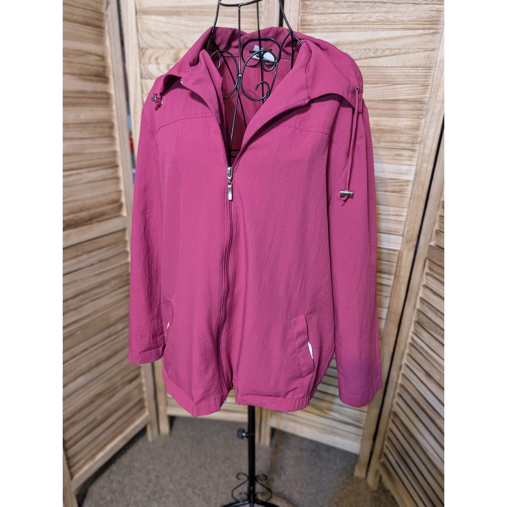 BonWorth Pink Zip Up Jacket with Collar Large